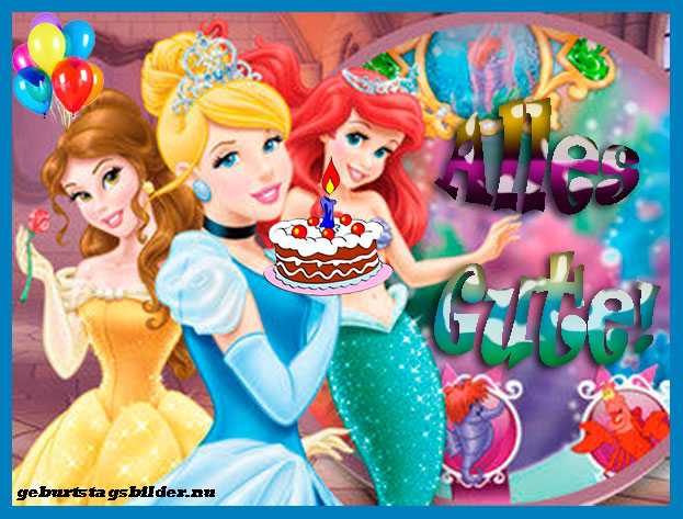 Geburtstag Bild für Kinder Prinzessin