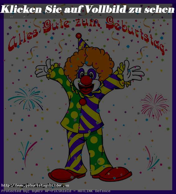 Geburtstag Bild mit Clown