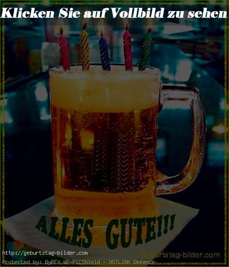 Geburtstag Bild mit Bier